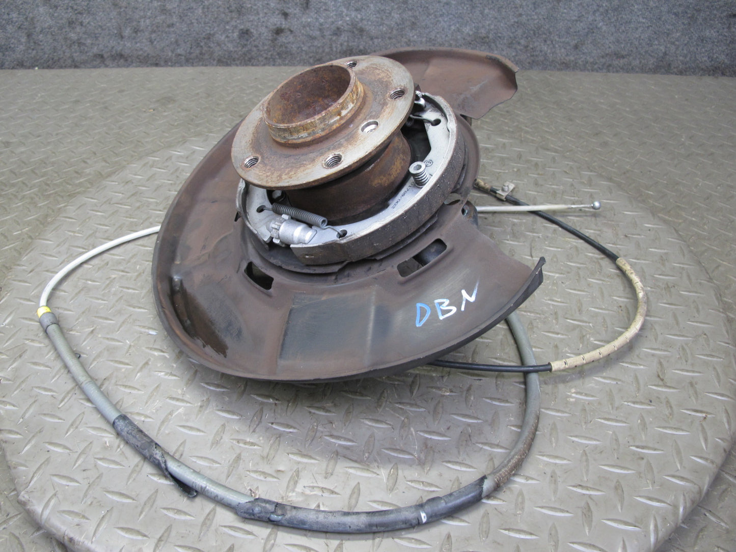 08-13 BMW E82 E88 135i RWD Rear Left Spindle Knuckle Wheel Hub Bearing OEM