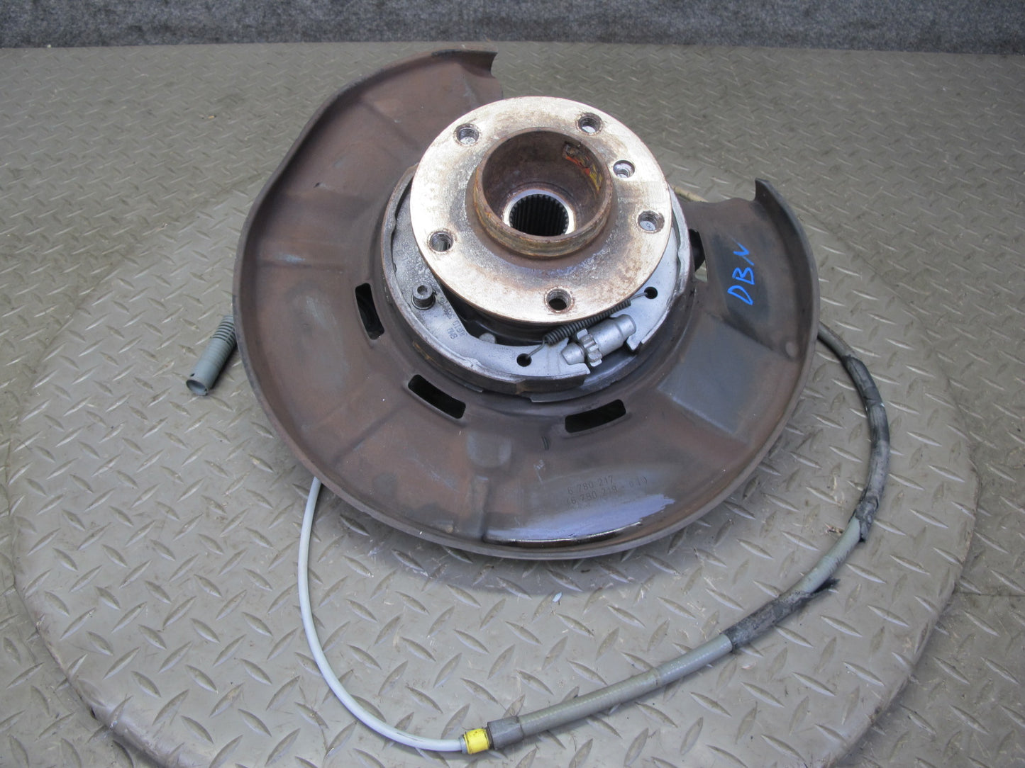 08-13 BMW E82 E88 135i RWD Rear Left Spindle Knuckle Wheel Hub Bearing OEM