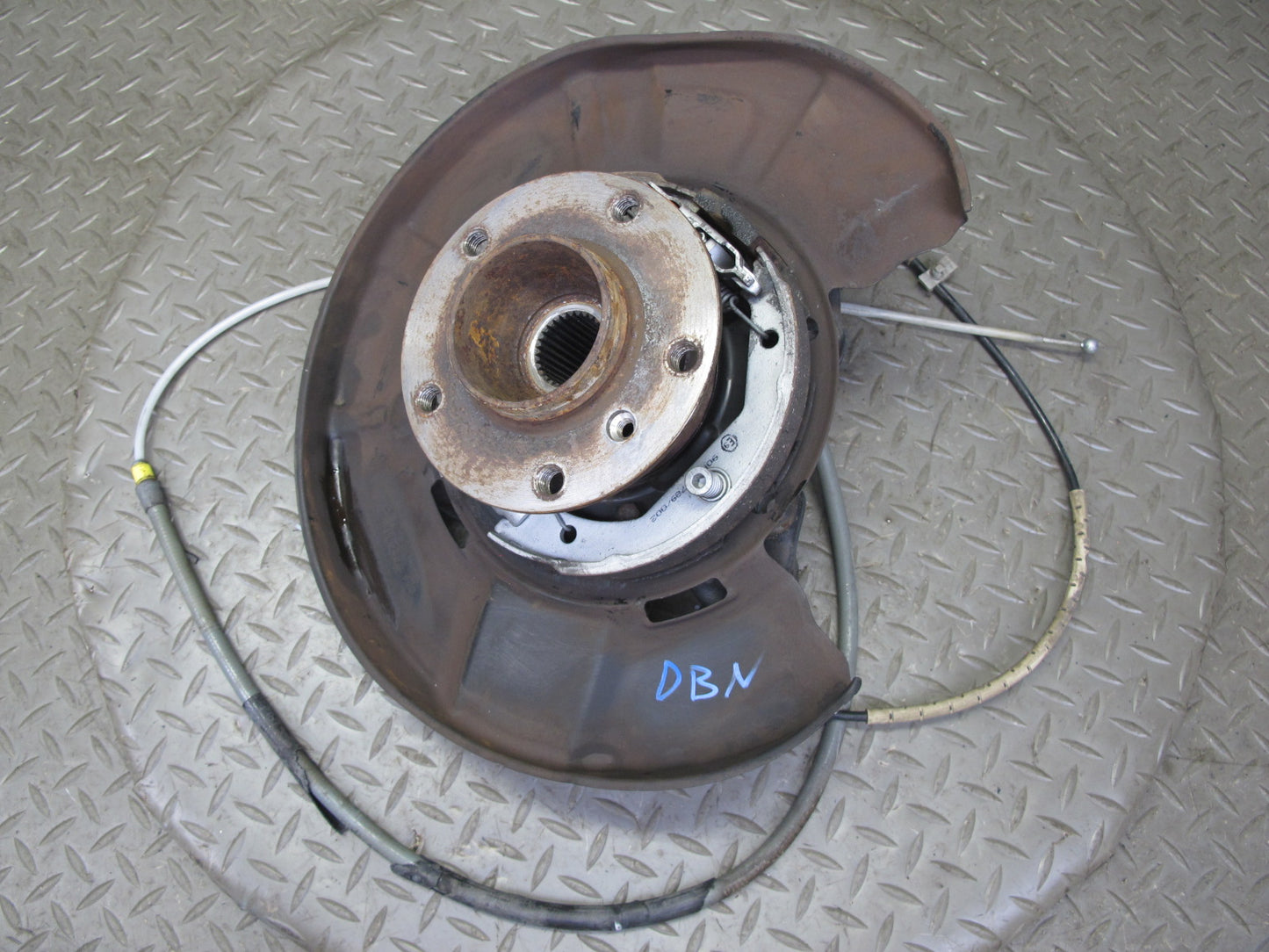 08-13 BMW E82 E88 135i RWD Rear Left Spindle Knuckle Wheel Hub Bearing OEM