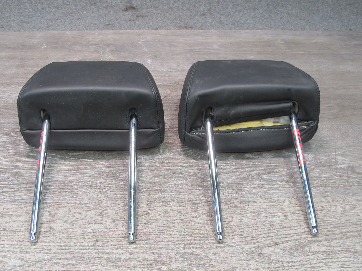 2006-2012 Bentley Continental Flying Spur Front Seat Leather Headrest Set of 2