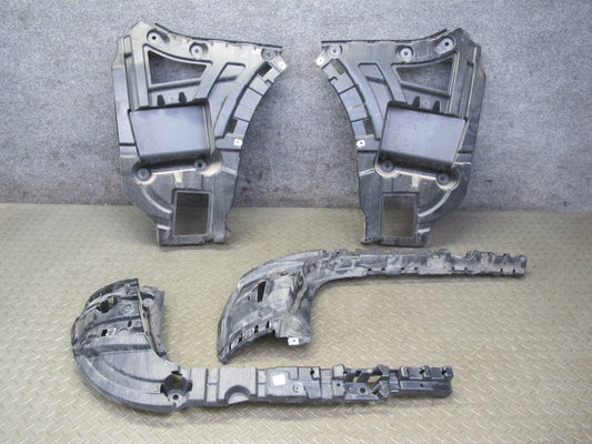 11-14 BMW F25 X3 Set of 4 Rear Left & Right Bumper Mount Bracket Support OEM