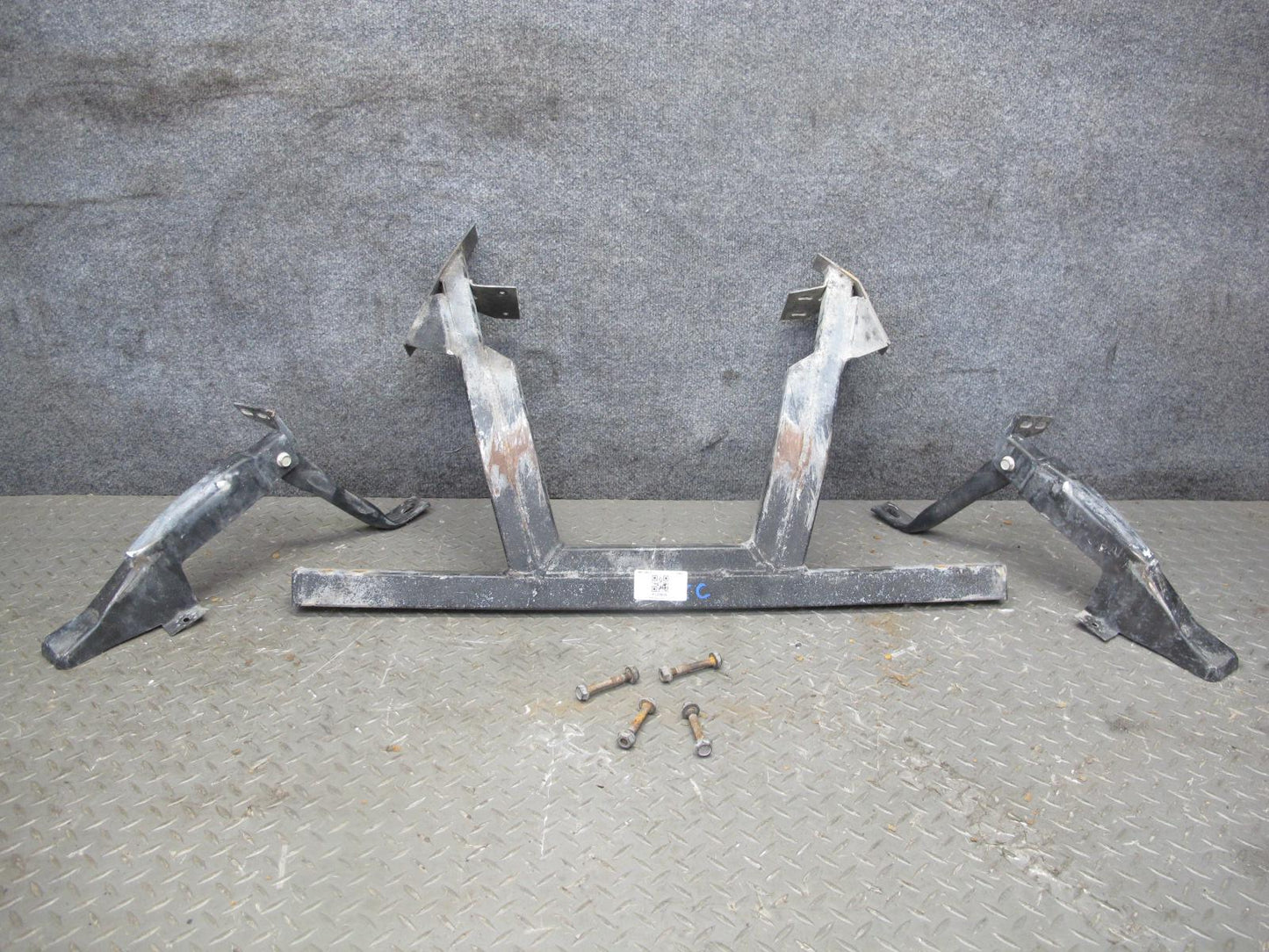 91-96 Chevrolet Corvette C4 Front Bumper Impact Bar w Skid Plates OEM