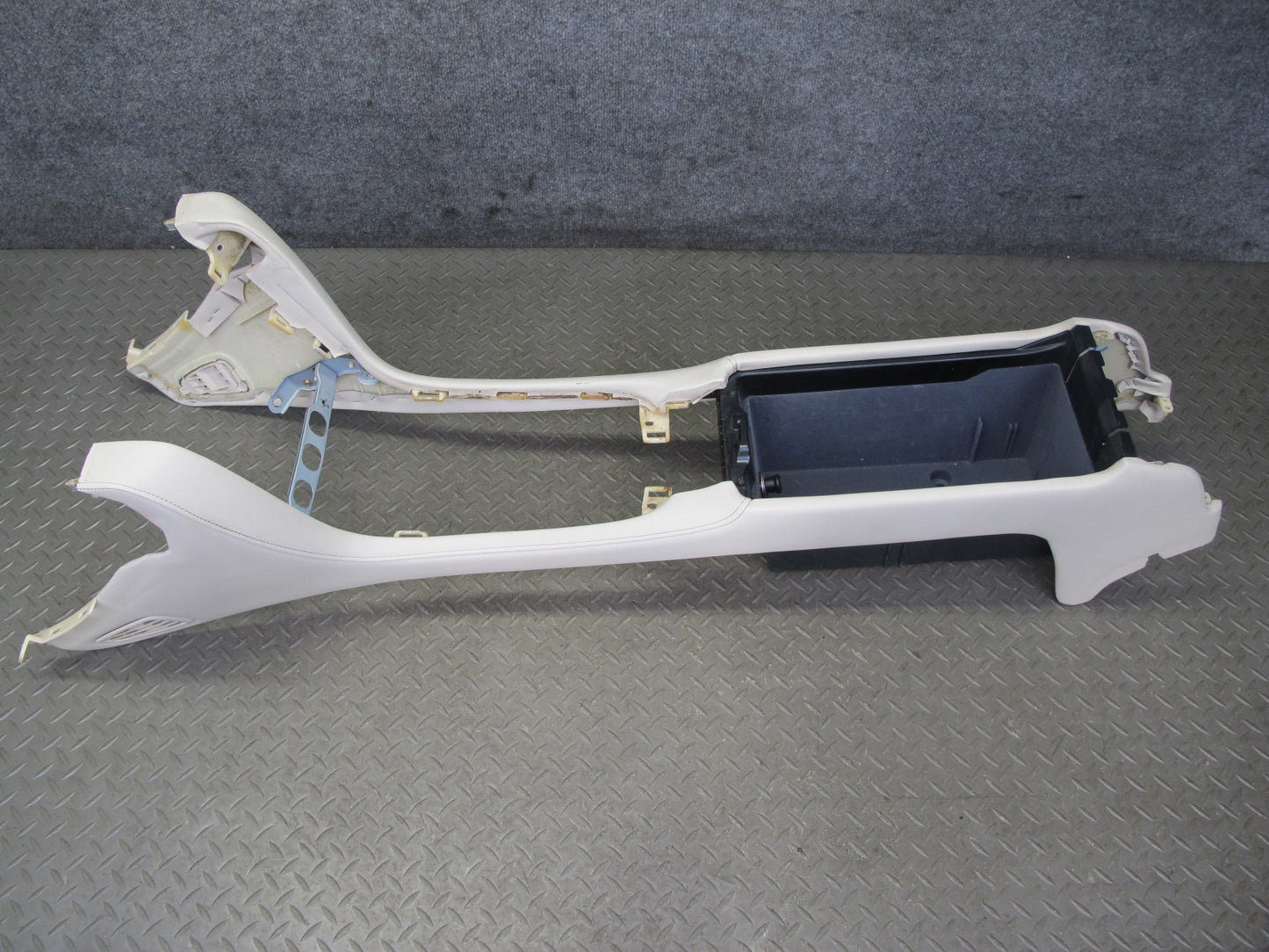02-04 Lexus SC430 Front Center Console Trim Cover Panel w Compartment Ecru OEM