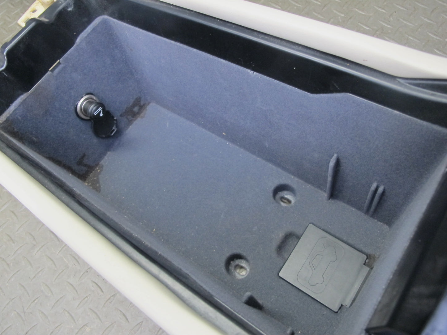 02-04 Lexus SC430 Front Center Console Trim Cover Panel w Compartment Ecru OEM
