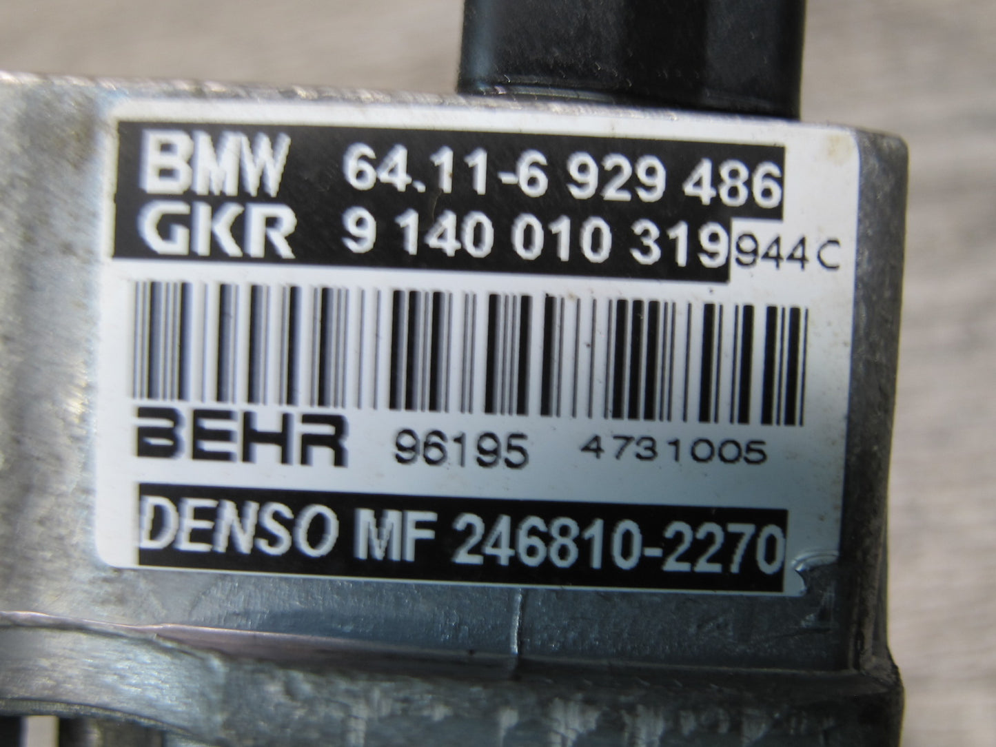 01-06 BMW E46 330ci A/C Heater Blower Motor Fan w Resistor OEM
