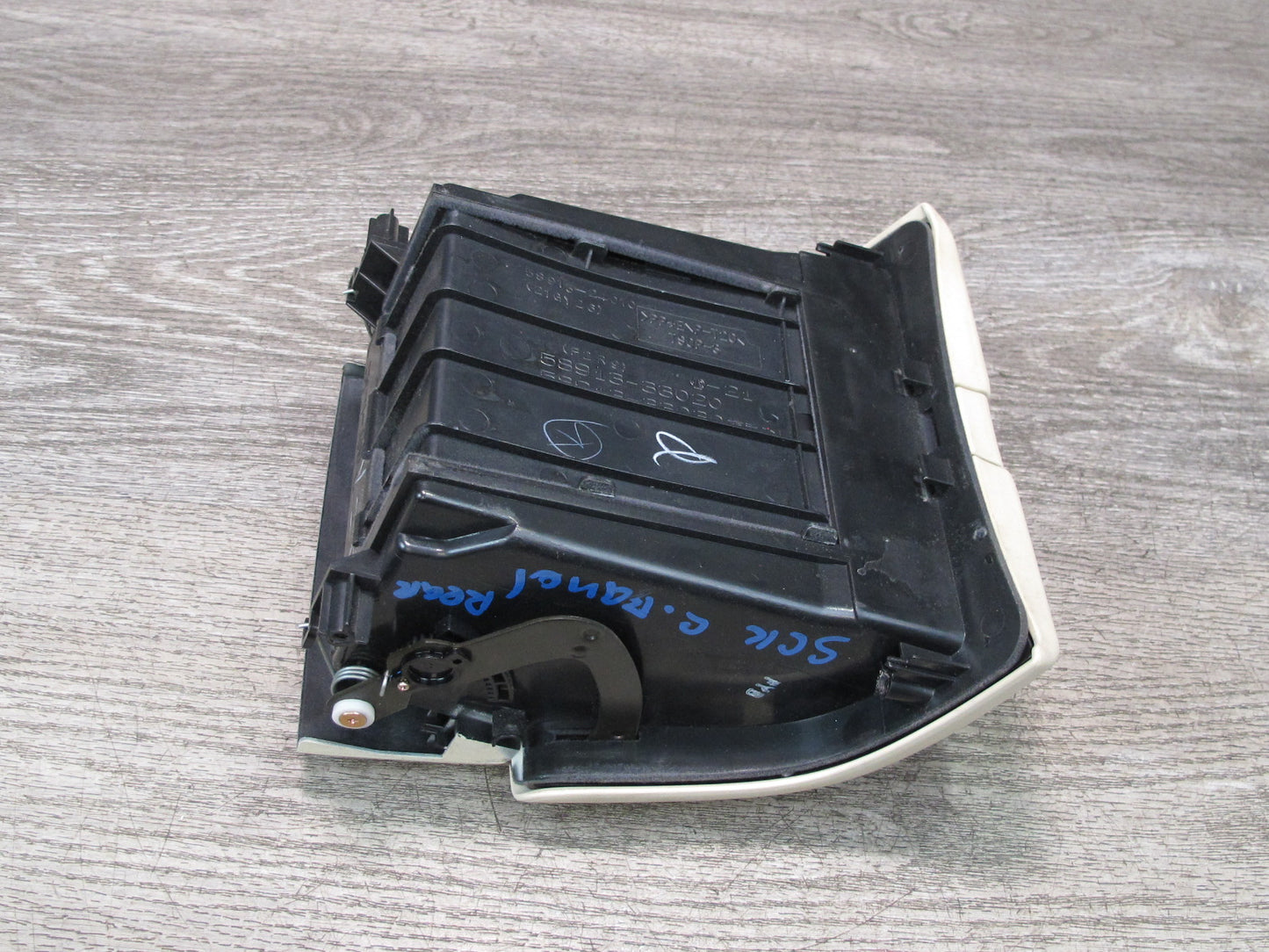 02-08 Lexus SC430 Rear Center Console Compartment Storage Ecru OEM