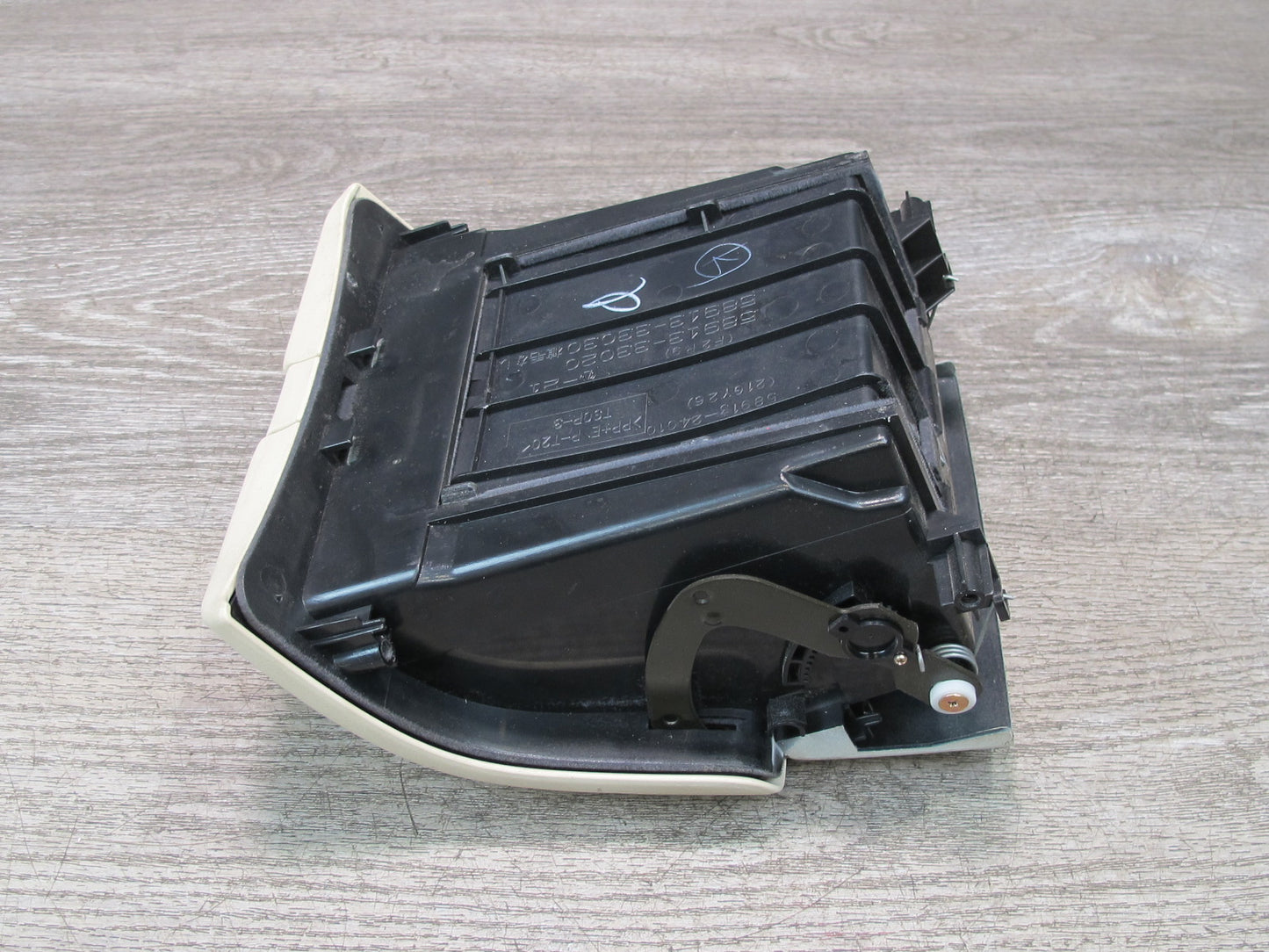 02-08 Lexus SC430 Rear Center Console Compartment Storage Ecru OEM