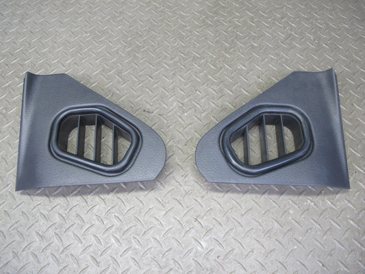90-96 Nissan Z32 300ZX Set of 2 Dash END Trim Cover Panel Air Vent Black OEM