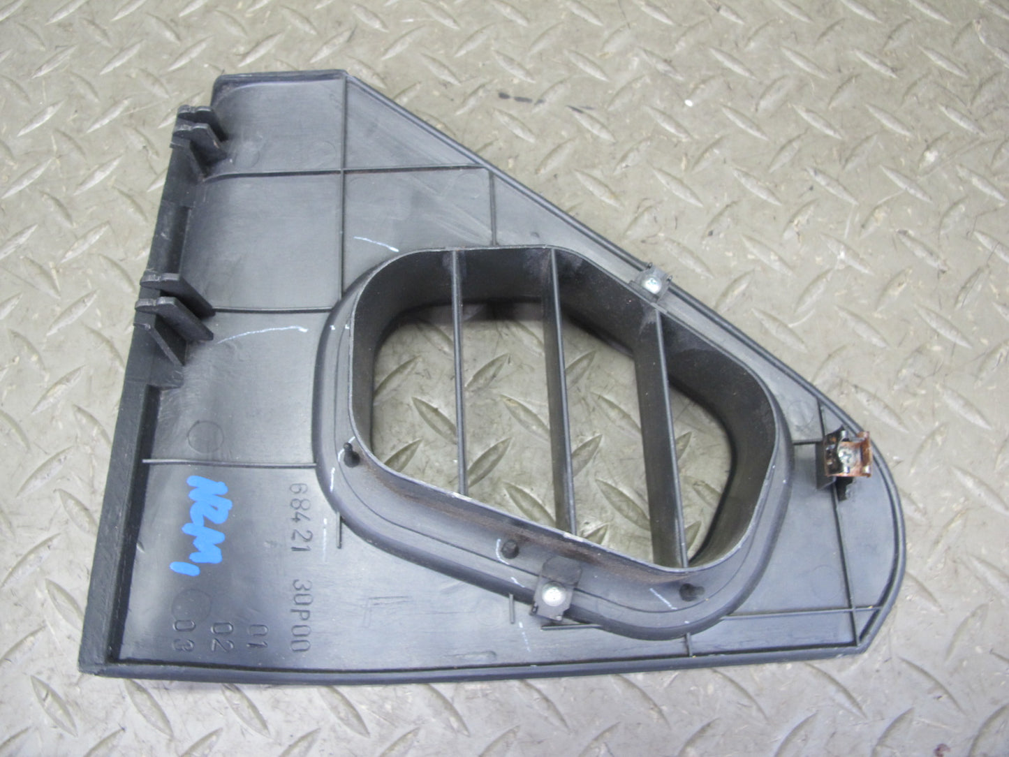 90-96 Nissan Z32 300ZX Set of 2 Dash END Trim Cover Panel Air Vent Black OEM