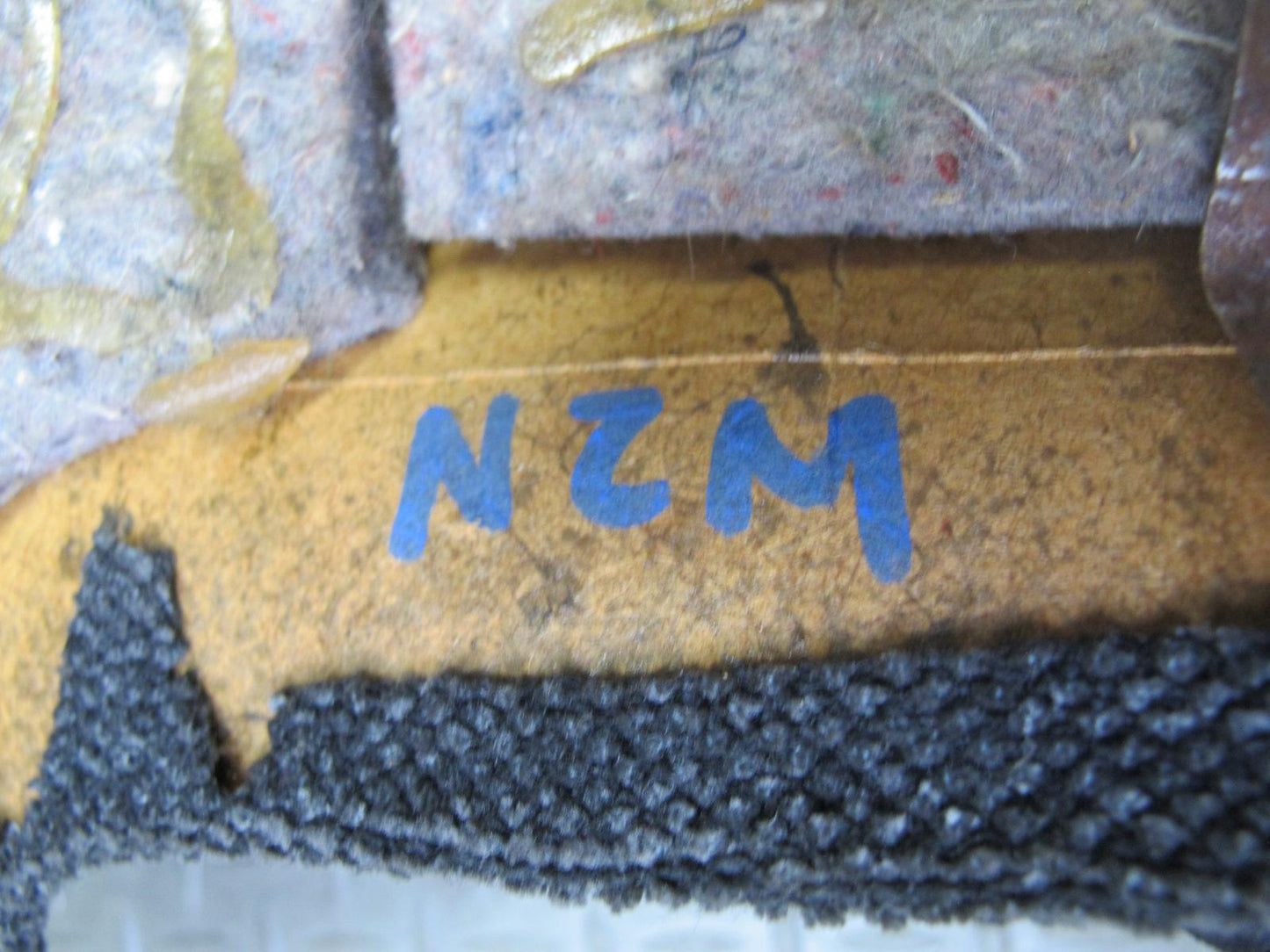 90-91 Nissan Z32 300ZX 2+0 Rear Center Console Trim Cover Gray OEM