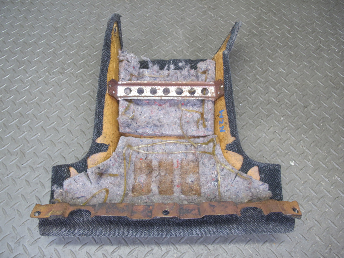 90-91 Nissan Z32 300ZX 2+0 Rear Center Console Trim Cover Gray OEM