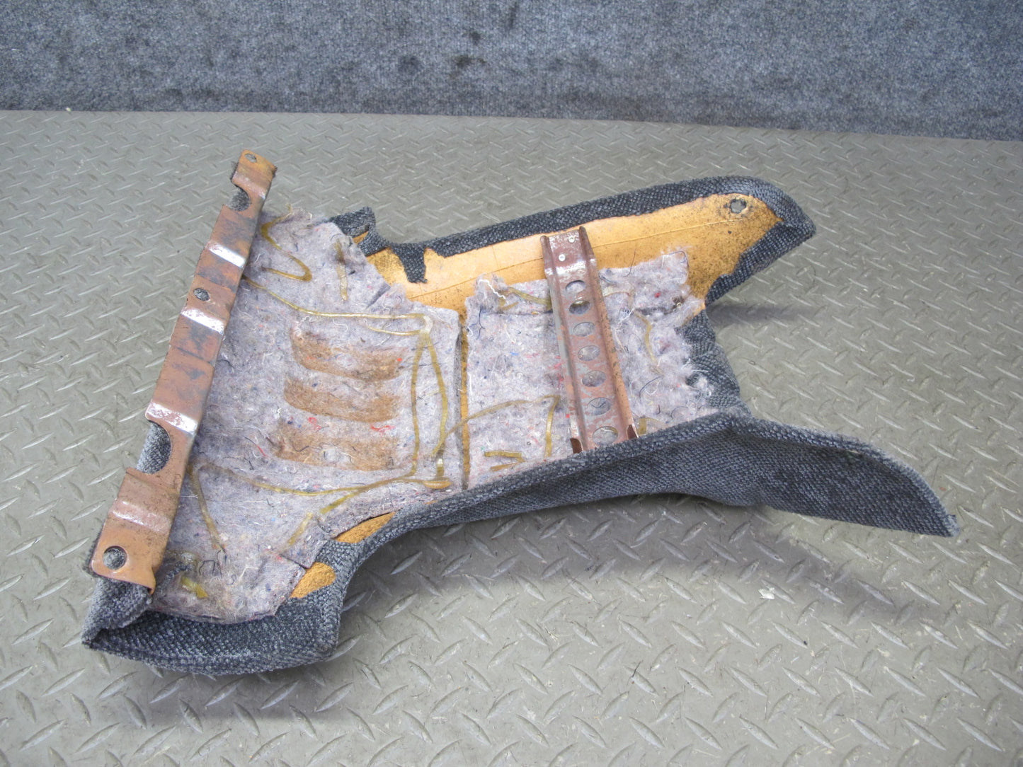 90-91 Nissan Z32 300ZX 2+0 Rear Center Console Trim Cover Gray OEM