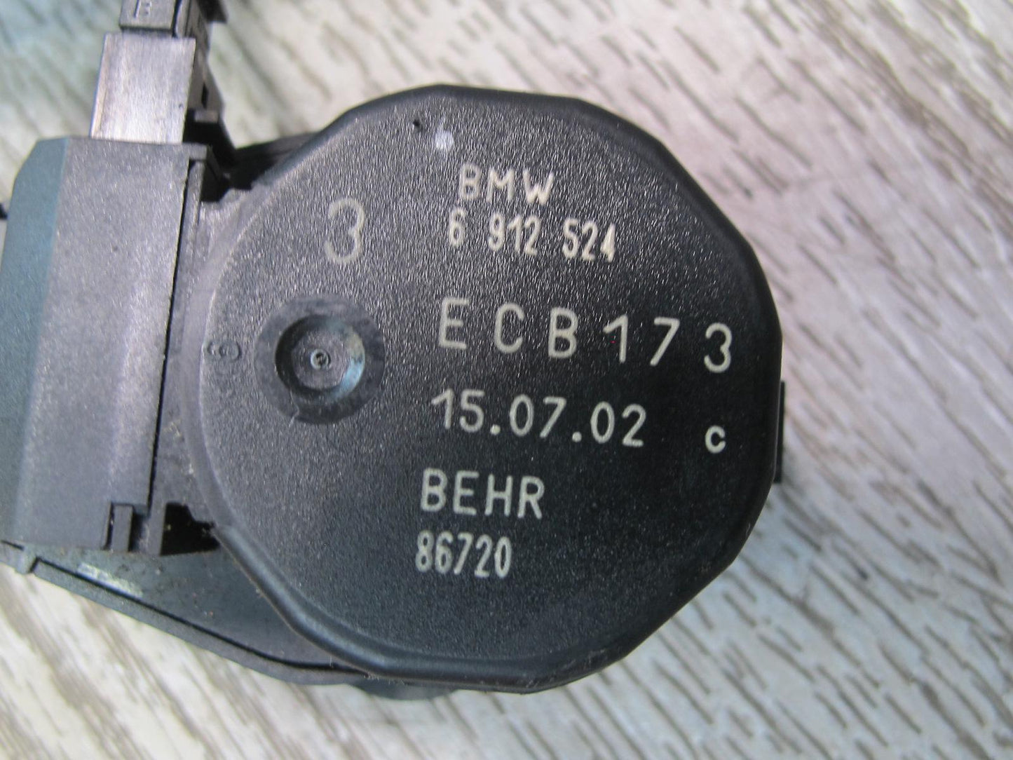 01-06 BMW E46 330ci A/C Heater Flap Door Actuator Motor Wiring Set OEM