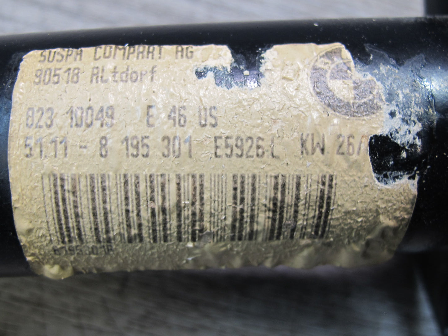 01-06 BMW E46 330ci Set of 2 Front Bumper Left & Right Shock Absorber OEM