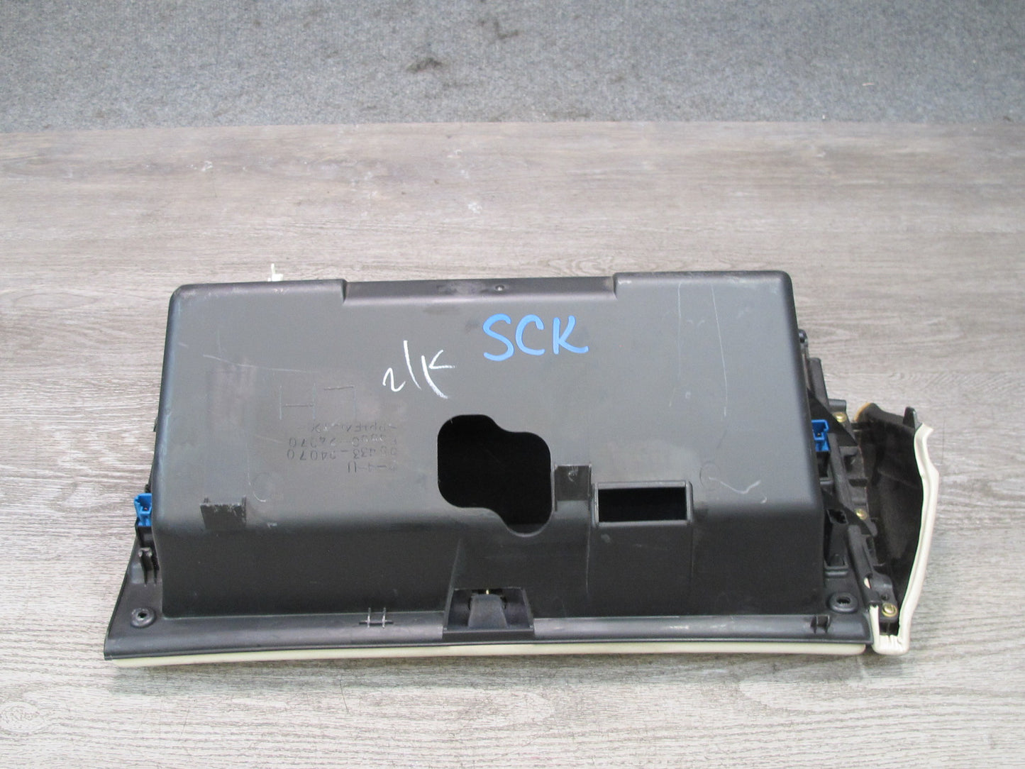 02-05 Lexus Z40 SC430 Dash Glove Box Compartment Storage Ecru OEM