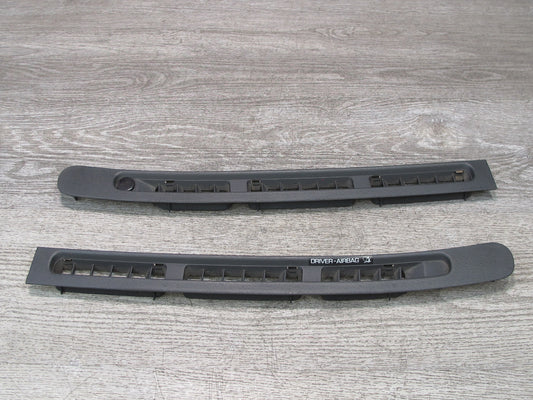 90-95 Nissan Z32 300ZX Dash Front Windshield Defrost Air Vent Grille Set OEM