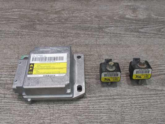 03-04 HUMMER H2 SRS AIRBAG CONTROL MODULE UNIT W/ SENSOR SET OEM