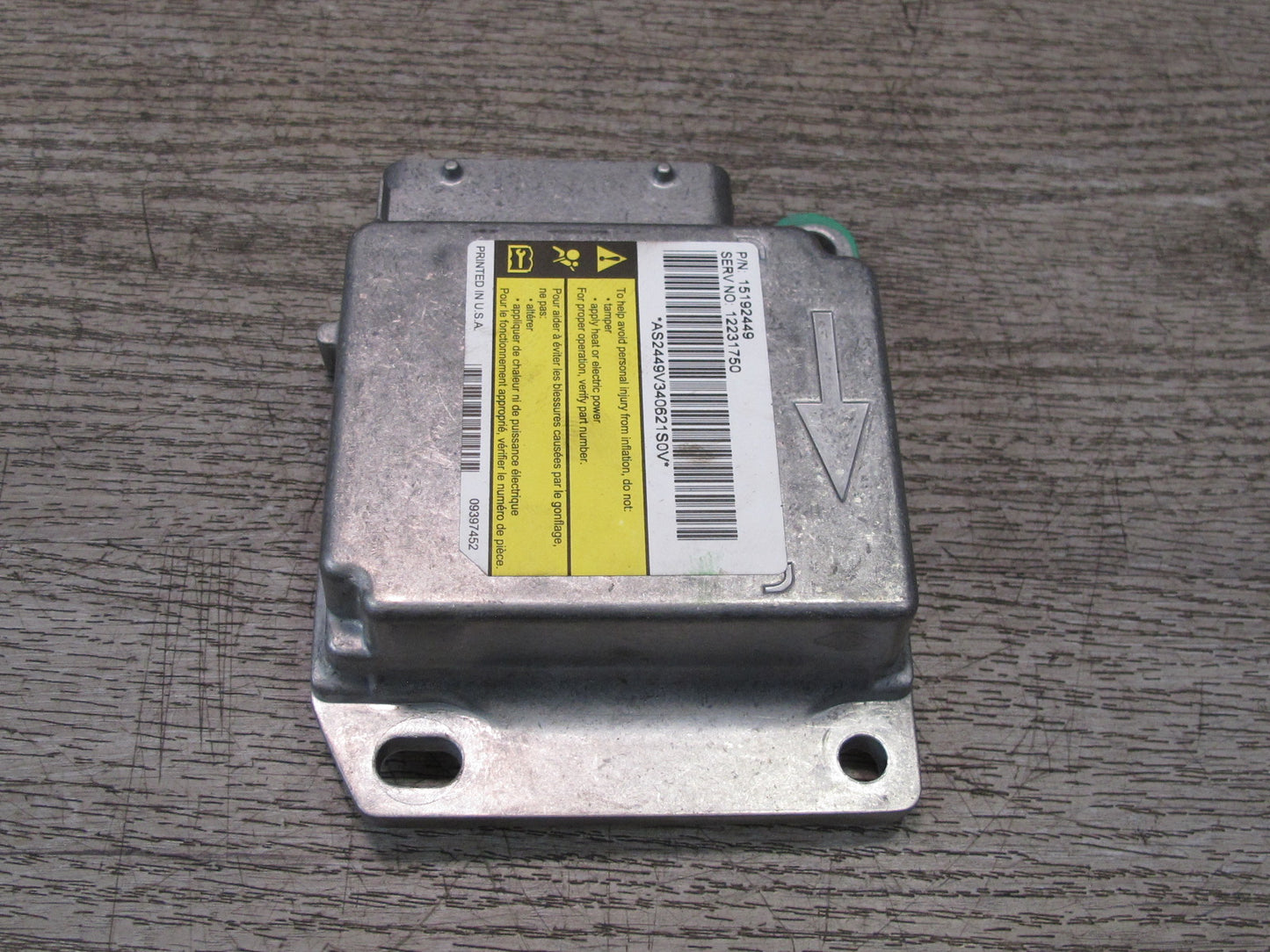 03-04 HUMMER H2 SRS AIRBAG CONTROL MODULE UNIT W/ SENSOR SET OEM