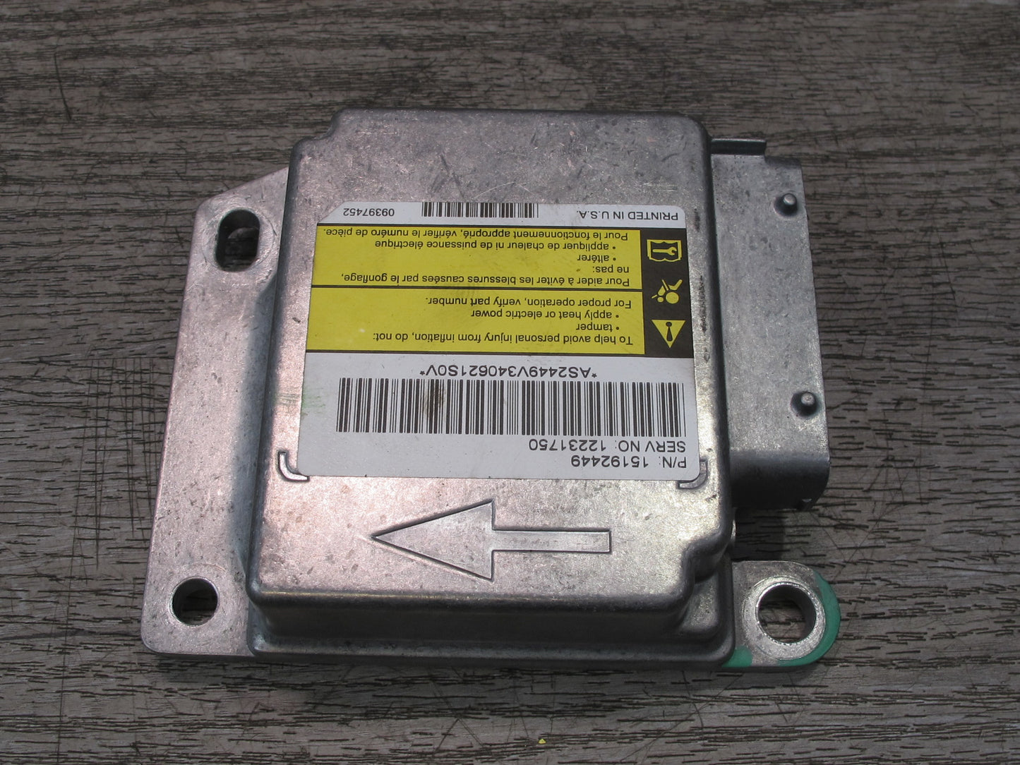 03-04 HUMMER H2 SRS AIRBAG CONTROL MODULE UNIT W/ SENSOR SET OEM