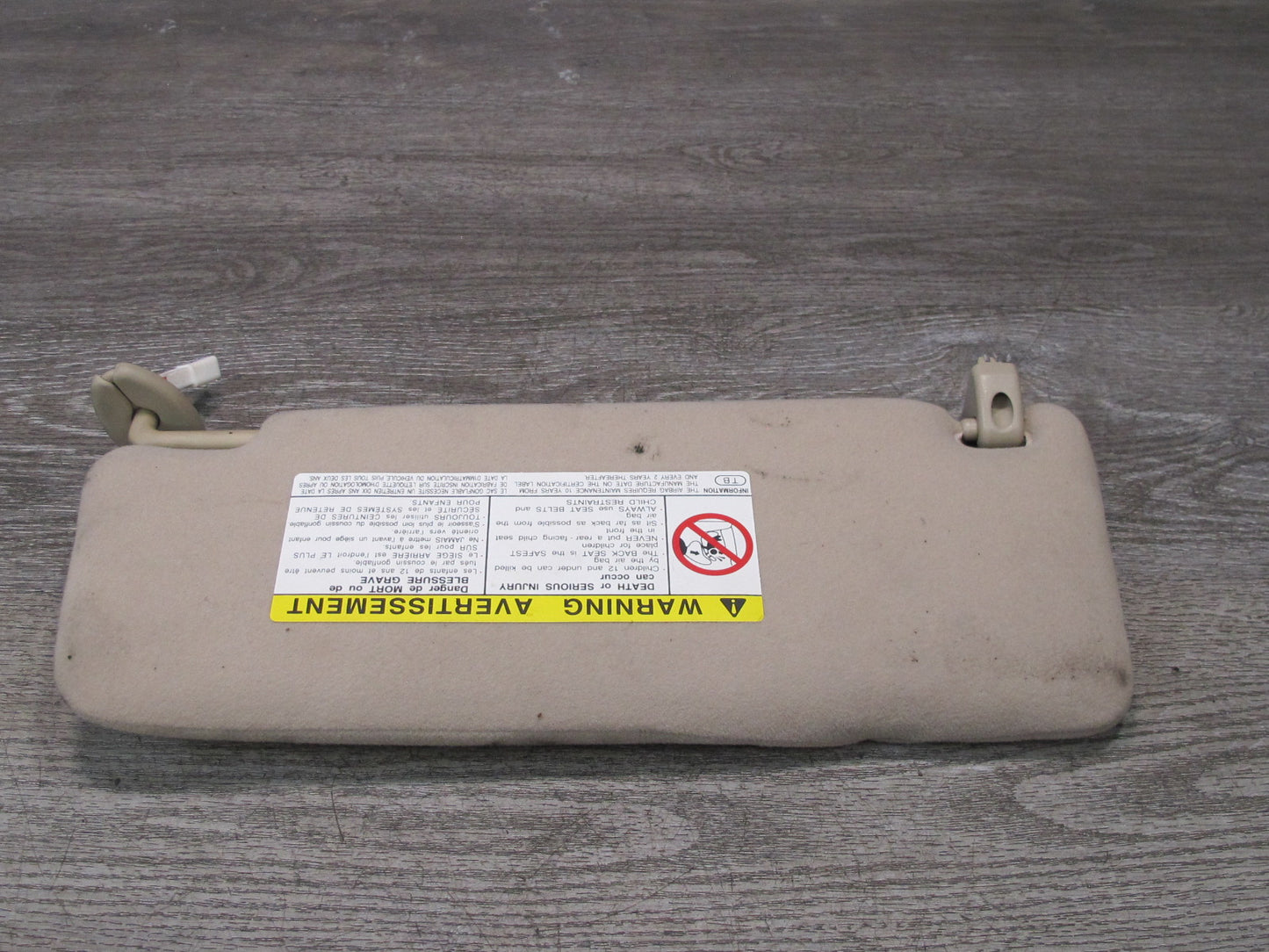 98-00 Lexus UCF20L LS400 Set of 2 Front Left & Right Sun Visor Ivory OEM