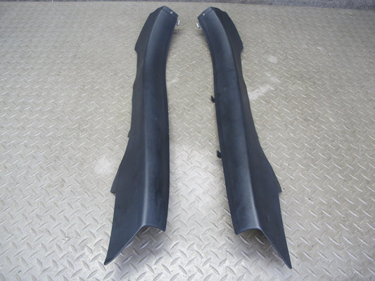 01-06 Lexus LS430 UCF30L Set of 2 Rear Quarter Lower Pillar Trim Panel Black OEM