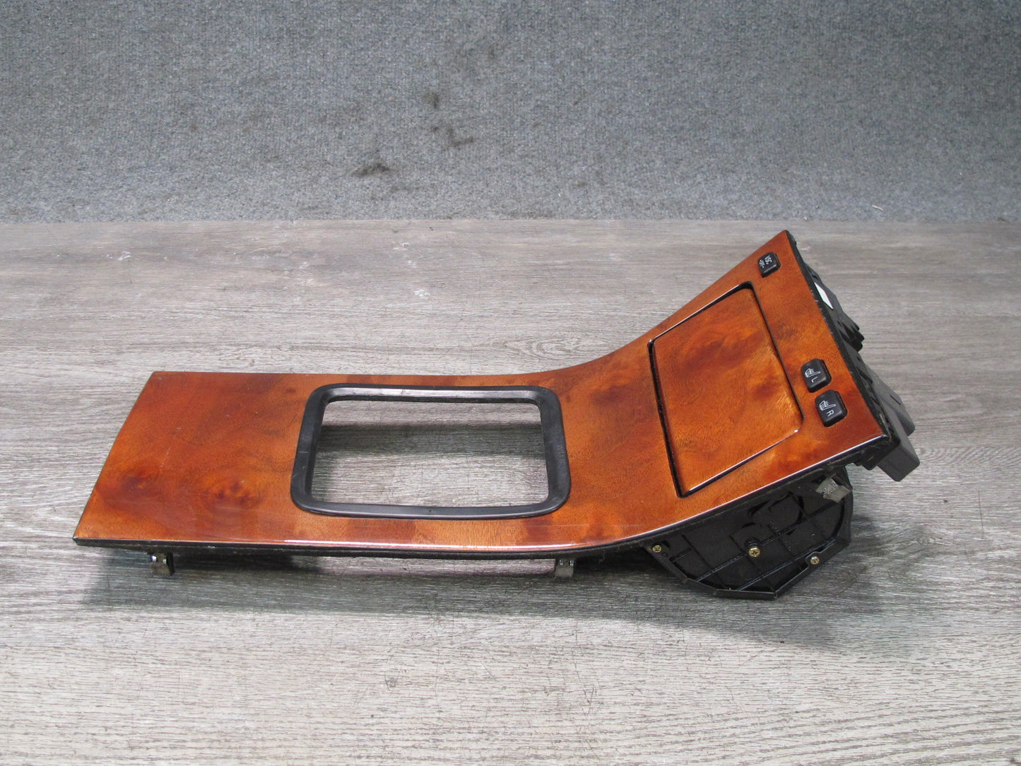 98-00 Lexus LS400 Center Console Shifter Wood Trim w VSC Heated Seat Switch OEM