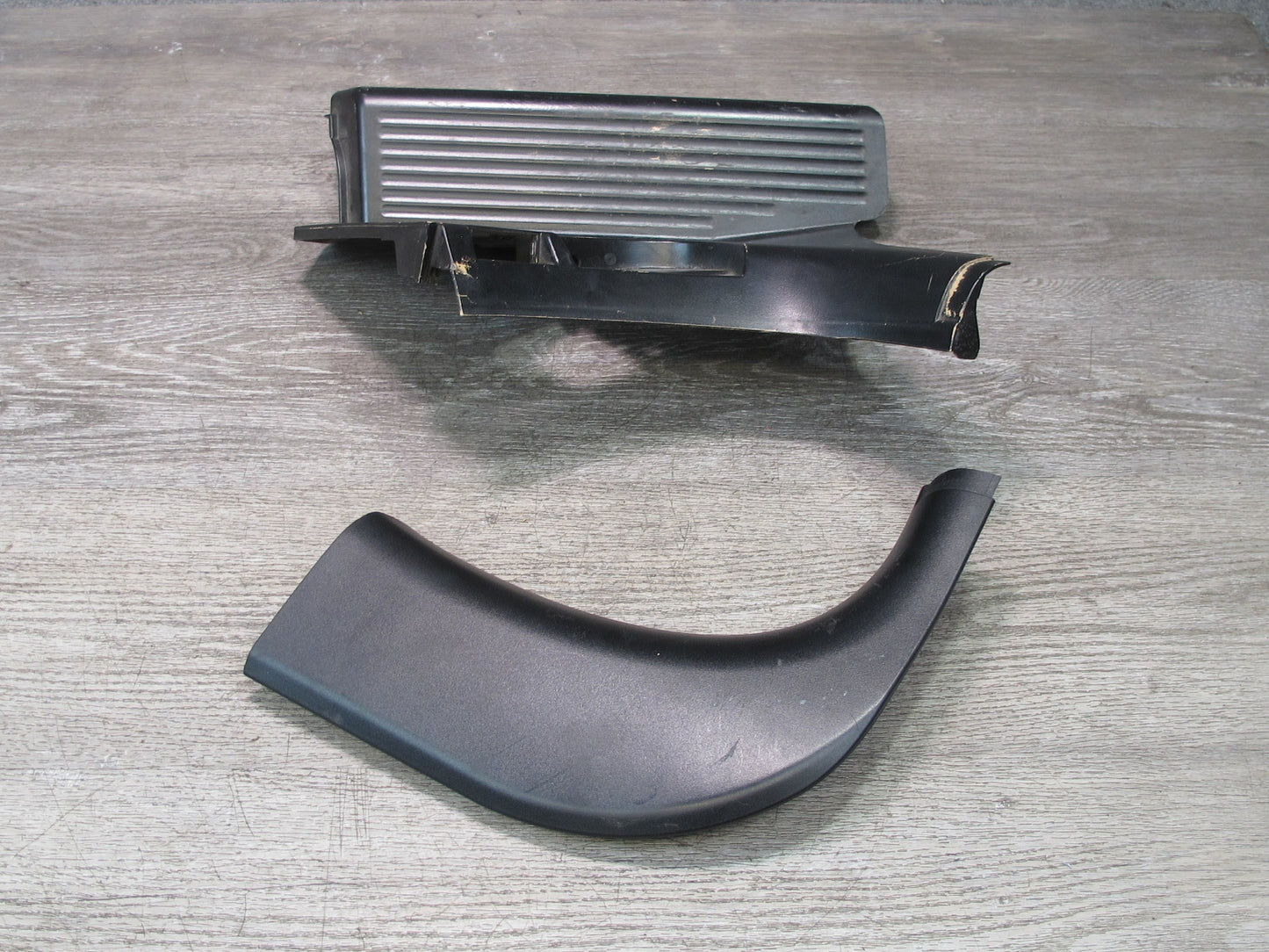 01-06 BMW E46 330ci Coupe Conv Left Footrest Right Kick Trim Panel Set Black OEM