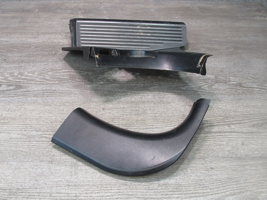 01-06 BMW E46 330ci Coupe Conv Left Footrest Right Kick Trim Panel Set Black OEM