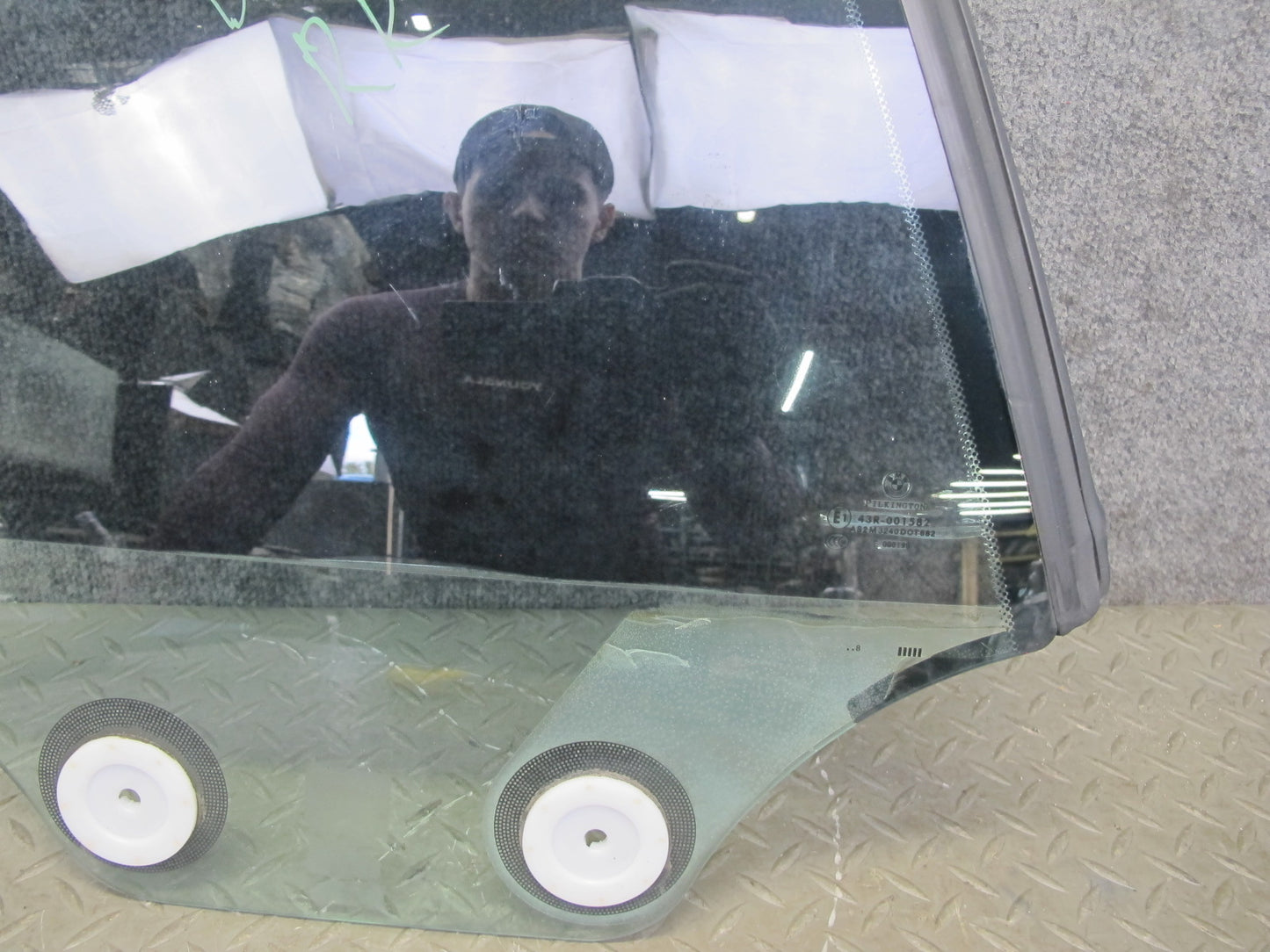 08-13 BMW E88 135i Convertible Rear Right Quarter Window Glass OEM