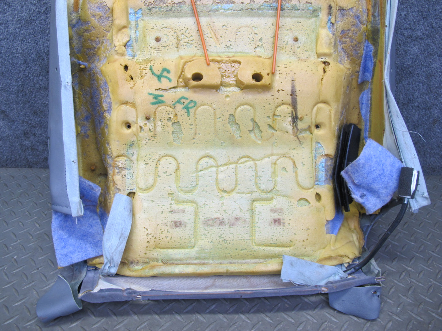 92-94 Lexus UZZ30L SC300 SC400 Front Right Seat Upper Leather Cushion Gray OEM