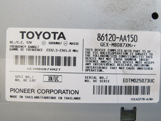 04-06 Lexus LS430 Satellite Radio Receiver Control Module 86120-AA150 OEM