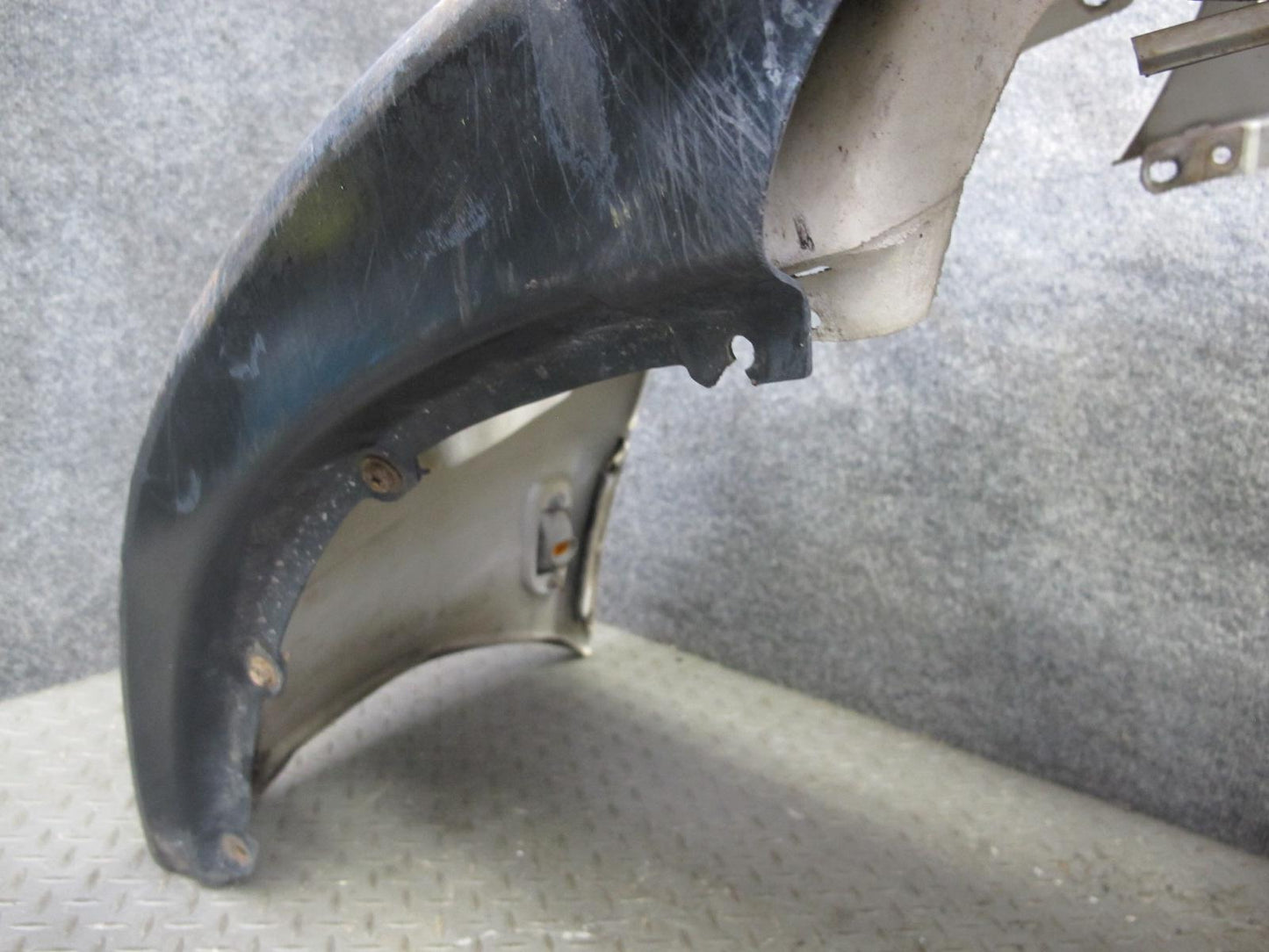 92-94 Lexus UZZ30L SC400 Front Bumper Cover White w Spoiler LIP & Foam OEM