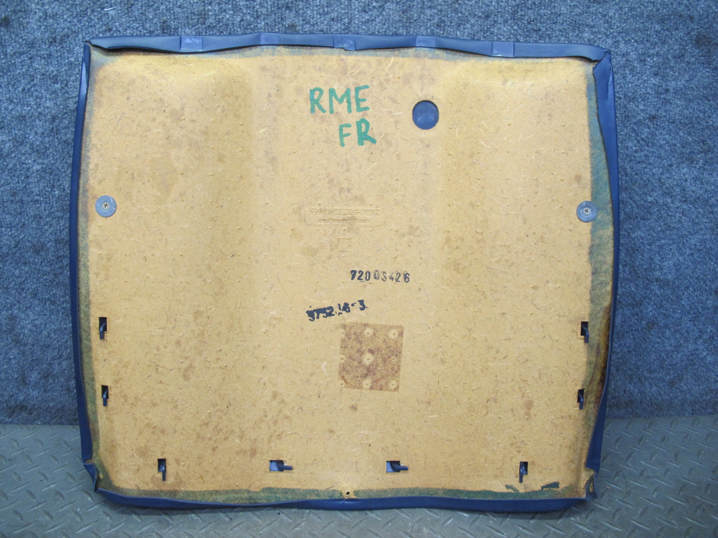 82-85 Mercedes W123 300D Front Right Seat Back Trim Cover Panel Blue OEM