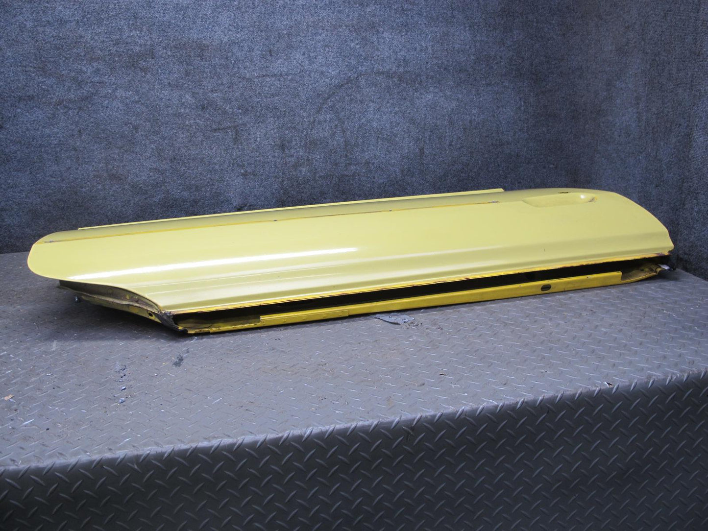 77-78 Datsun S30 280Z 2+2 Right Door Shell Panel w Guides Yellow OEM