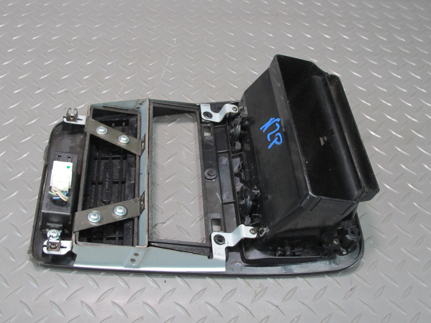 90-91 Nissan Z32 300ZX Coupe Dash Center Radio Trim Panel w Air Vent & Clock OEM