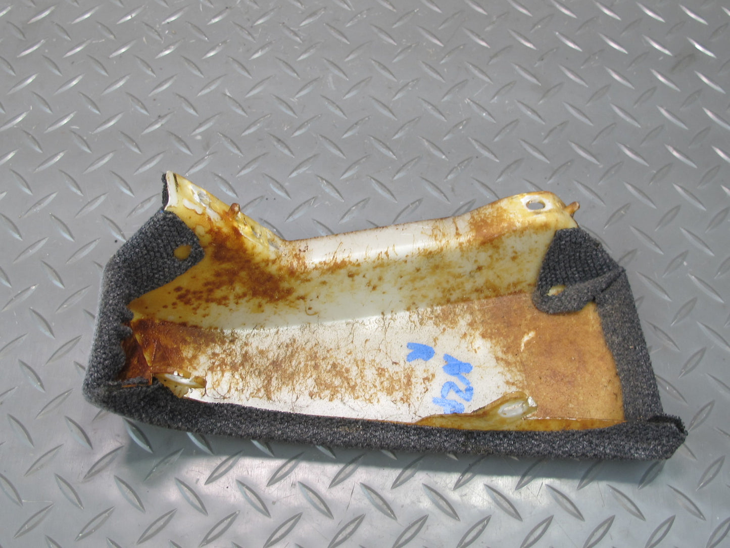 90-93 Nissan Z32 300ZX Dash Front Right Finish Trim Cover Panel Cloth Gray OEM