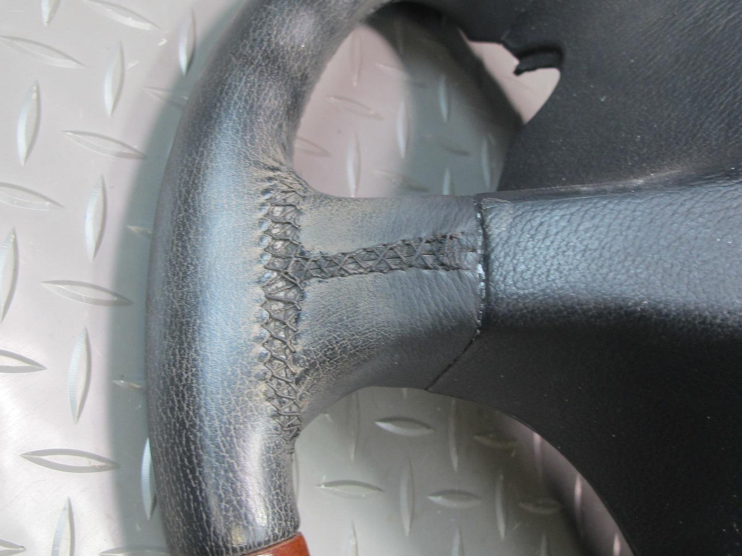 03-08 Mercedes R230 Sl-class Leather Wood Steering OEM