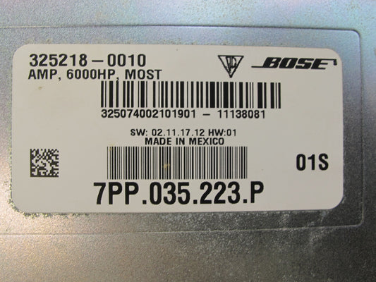 2011-2016 Porsche Cayenne 958 Bose Audio Radio Amplifier AMP 7PP035223P