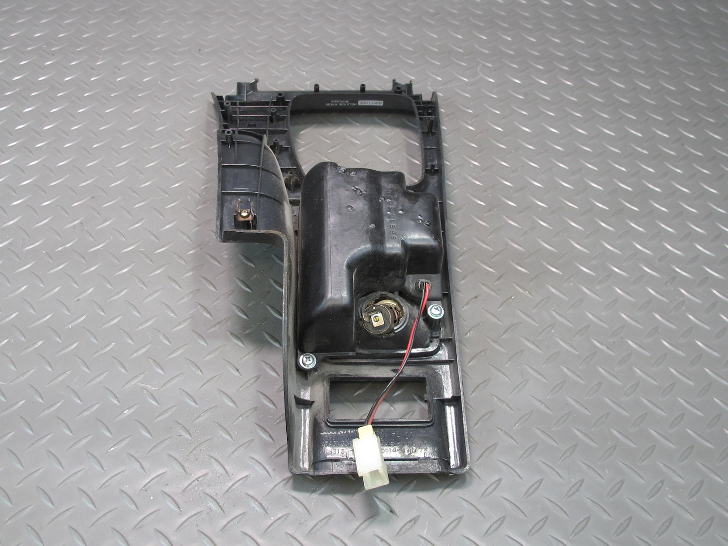 90-96 Nissan Z32 300ZX Center Console Shifter Storage Trim Cover Panel Black OEM