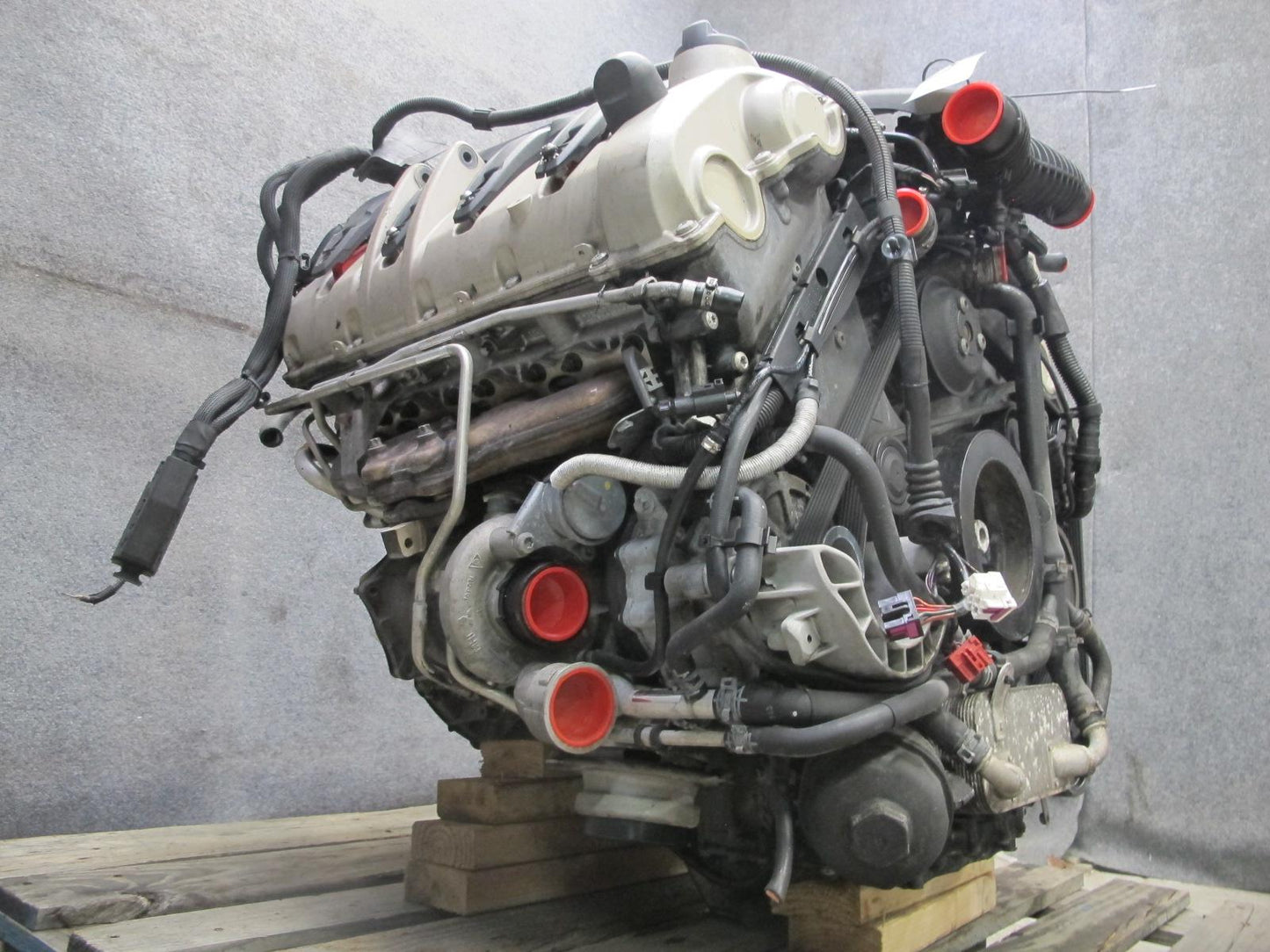 11-14 Porsche Cayenne 958 4.8L Turbo V8 M48.52 AWD Complete Engine Motor 123K