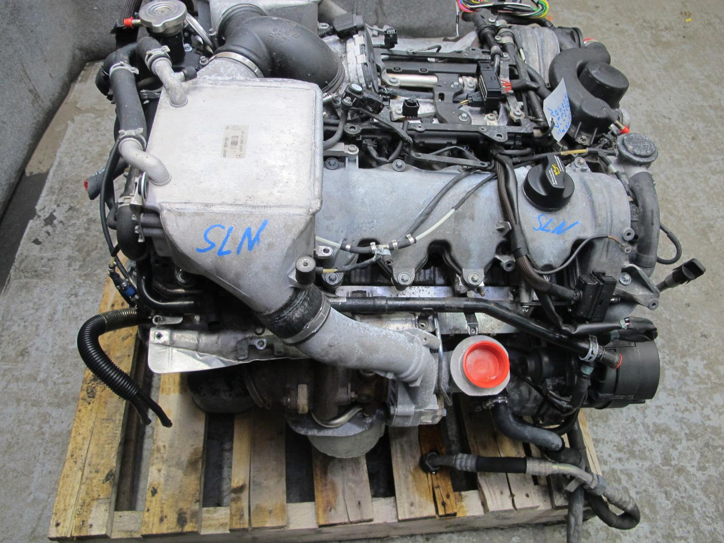 03-06 Mercedes R230 SL600 5.5L 275.951 M275 Engine Motor w Turbos 84k Miles