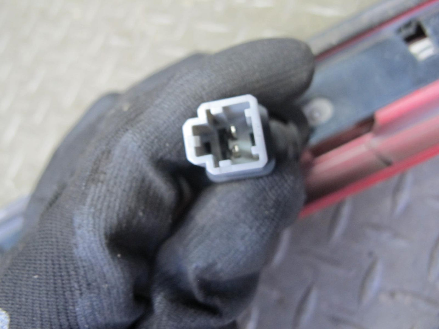 93-97 Honda DEL SOL Rear Upper Roof Trim Garnish Panel RED w 3RD Brake Light OEM