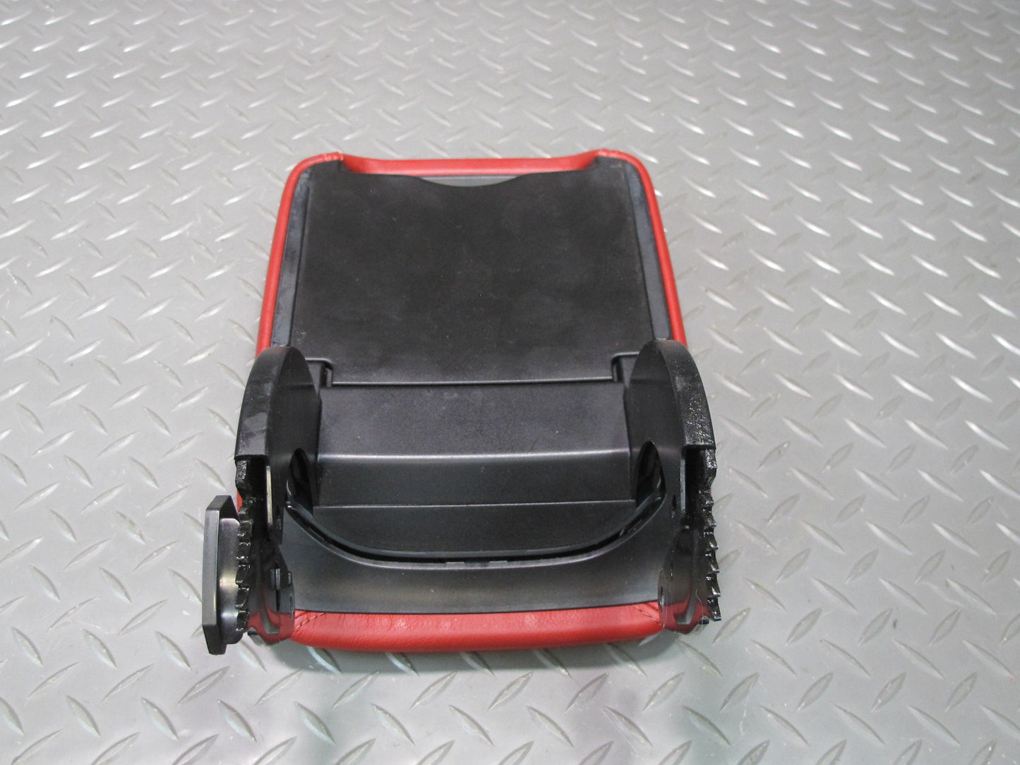 08-11 Audi B8 S5 Center Console Leather Armrest Lid Cover Magma RED OEM