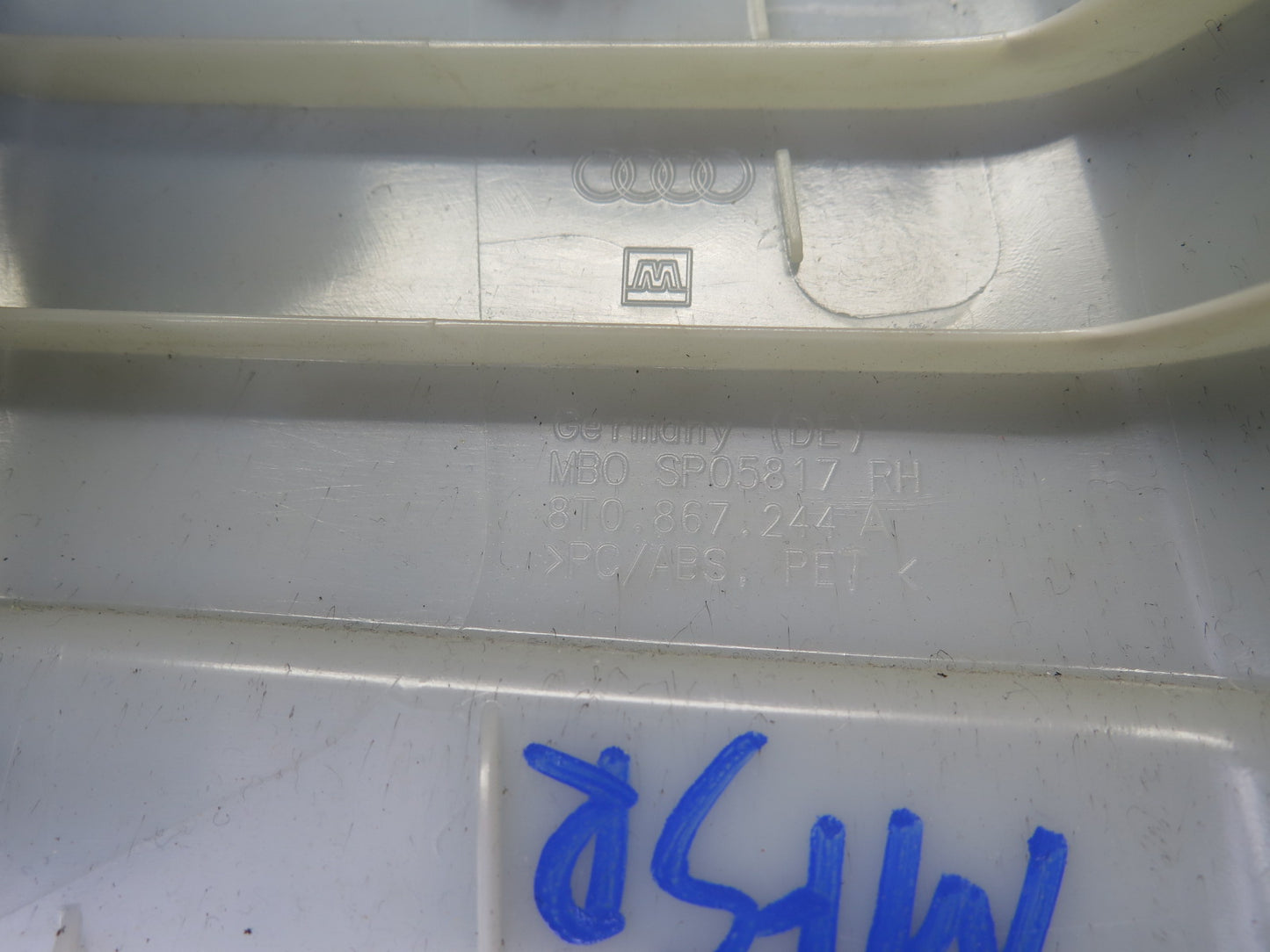 10-16 Audi S5 Coupe 12pcs Interior Dome Light Pillar Trim Panel Black Set OEM