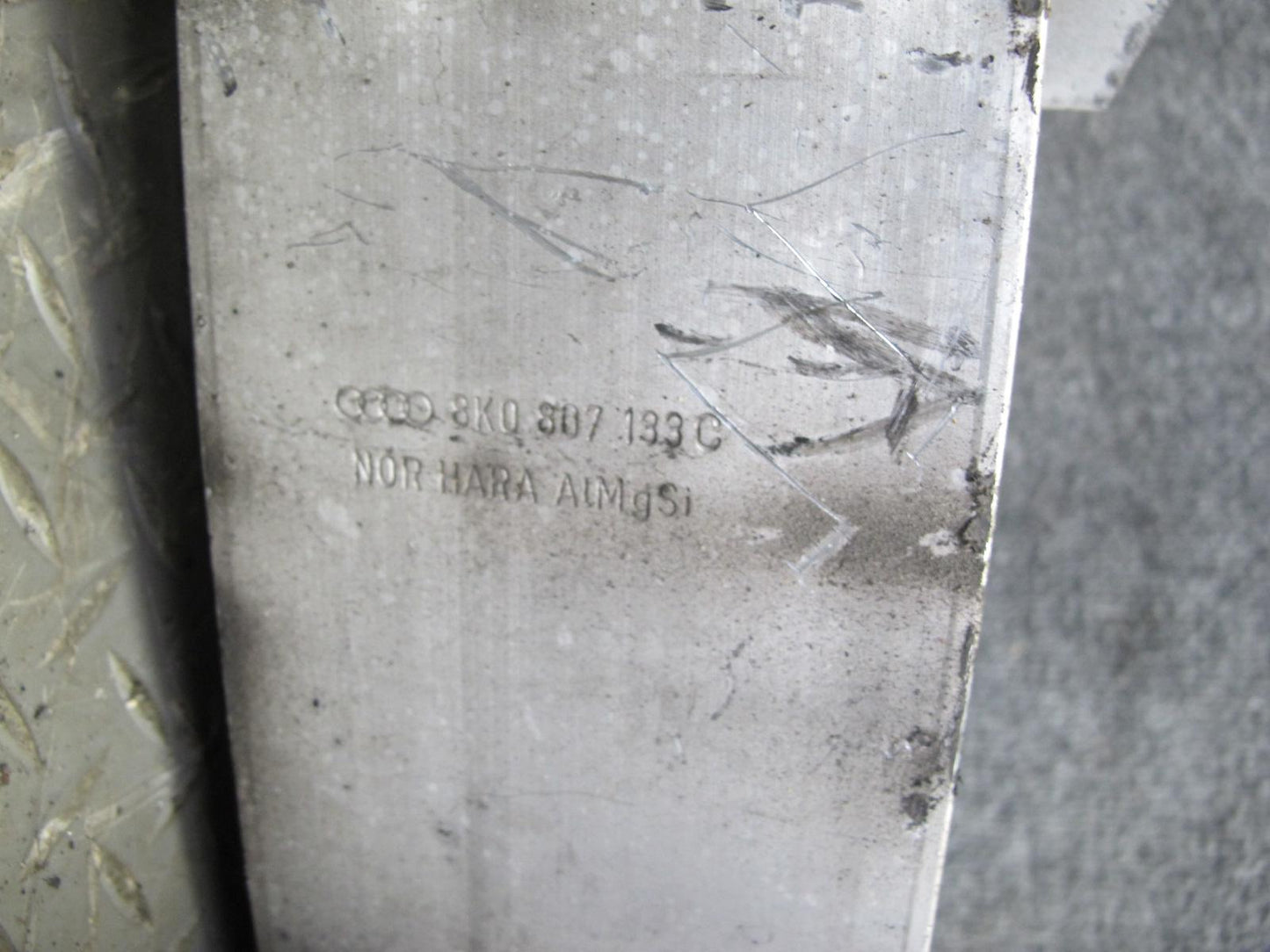 10-12 Audi 8T S5 Front Bumper Reinforcement Impact Bar w Left Right Bracket OEM