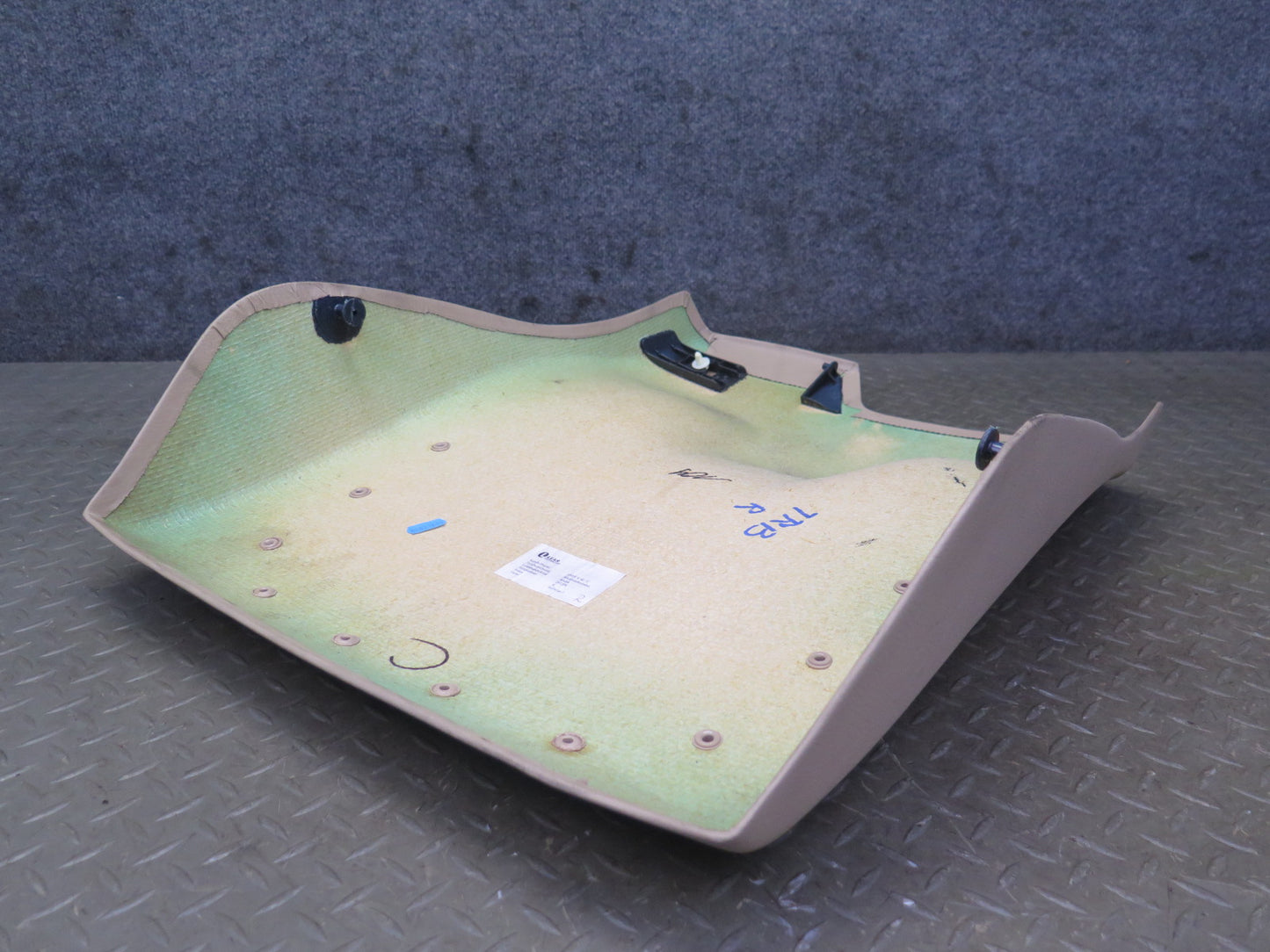 01-06 BMW E46 330ci Convertible Front Right Seat Back Cover Trim Panel Beige OEM