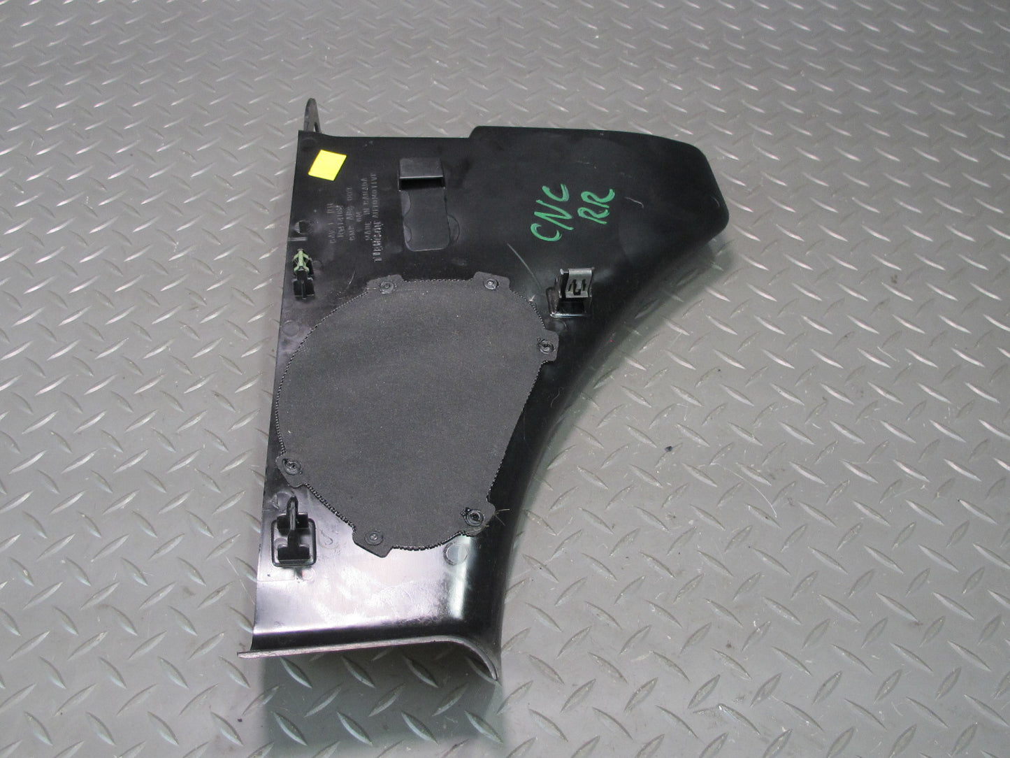 98-04 Chevrolet Corvette C5 Convertible Rear Right Speaker Cover Black OEM