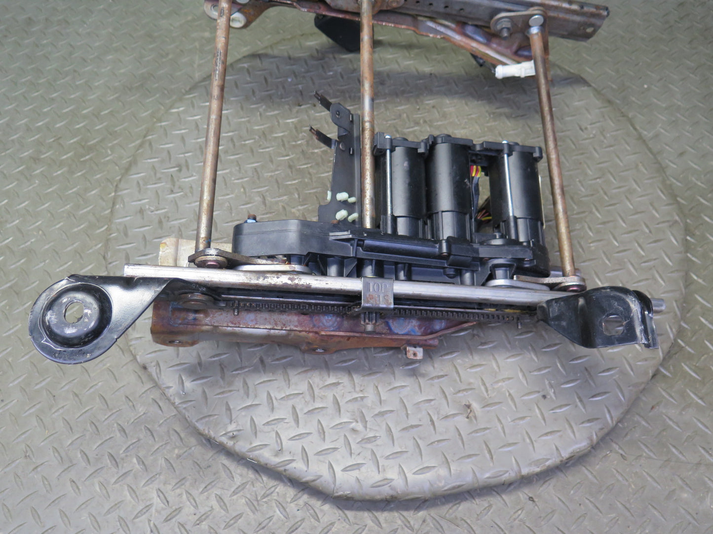 02-05 Ford Thunderbird Front Left Seat Lower Frame Track Rail w Motors OEM