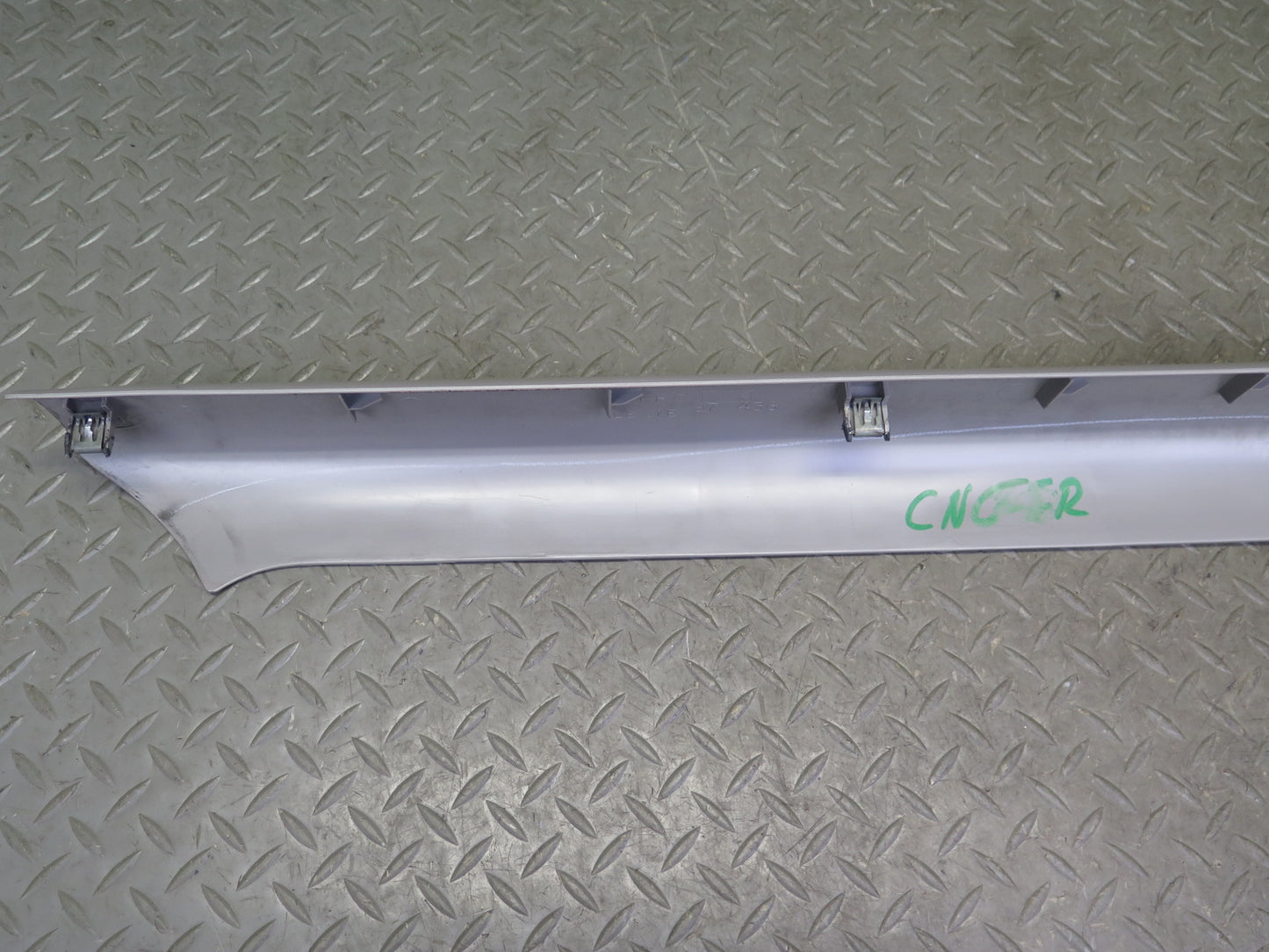 97-04 Chevrolet Corvette C5 Set of 2 Door Sill Kick Trim Panel Gray OEM