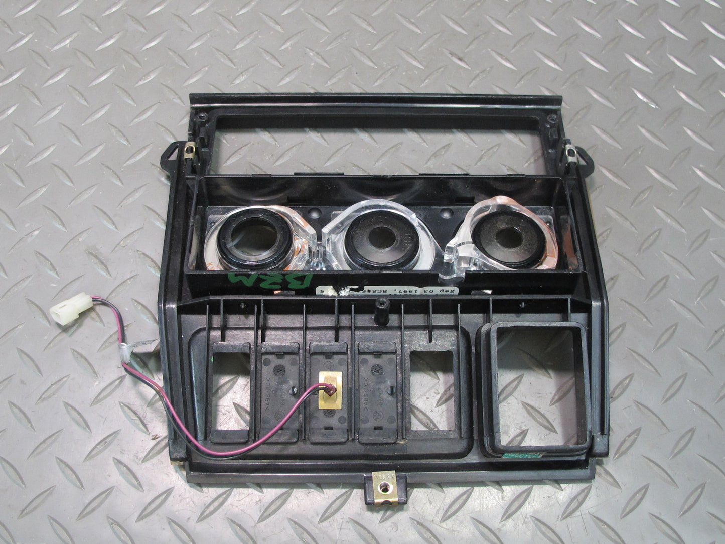 96-99 BMW E36/7 Z3 Center Console A/C Heater Switch Trim Panel Black OEM